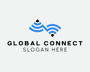 Wifi Internet Connection logo design