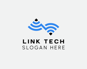 Wifi Internet Connection logo design