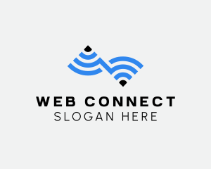 Internet - Wifi Internet Connection logo design