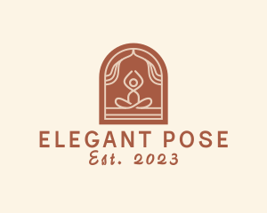 Pose - Yoga Meditation Therapy logo design