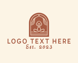 Person - Yoga Meditation Therapy logo design