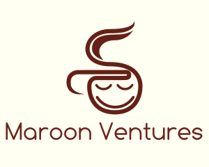 Maroon - Boy Coffee Cup logo design