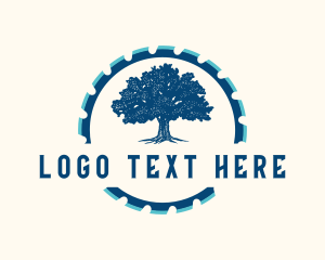 Equipment - Oak Tree Saw logo design