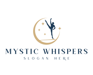 Mystical Ballerina Dancer logo design