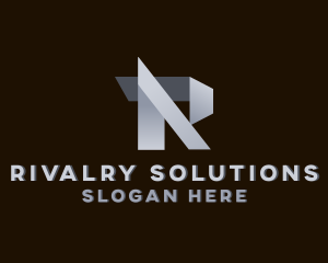 Gradient Silver Business logo design