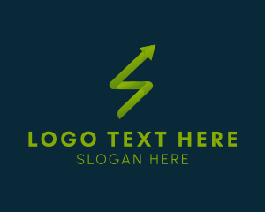 Badge - Marketing Arrow Letter S logo design