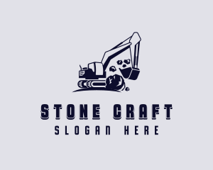 Quarry - Quarry Industrial Excavator logo design