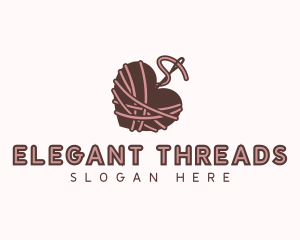 Heart Needle Thread logo design