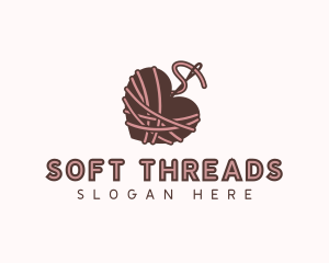 Heart Needle Thread logo design