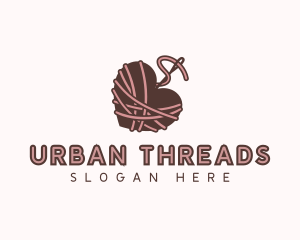 Heart Needle Thread logo design