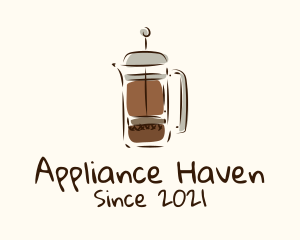 Coffee Press Appliance logo design