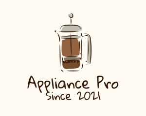 Appliance - Coffee Press Appliance logo design