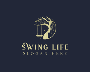 Nature Park Tree Swing logo design