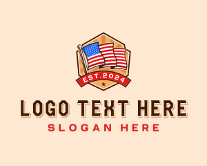 American Patriotic Flag Logo