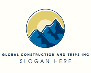 Himalayas Mountain Range logo design