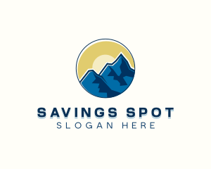 Himalayas Mountain Range logo design