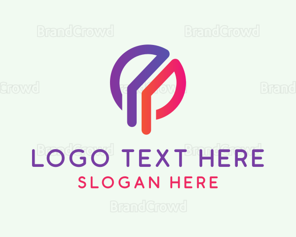 Modern Letter P Logo