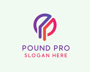 Modern Letter P  logo design