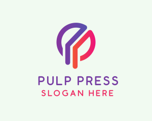 Modern Letter P  logo design