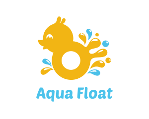 Float - Splash Rubber Ducky logo design
