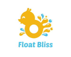 Splash Rubber Ducky logo design