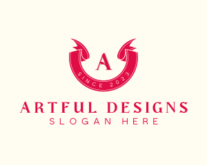 Red Ribbon Craft logo design