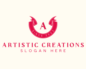 Red Ribbon Craft logo design