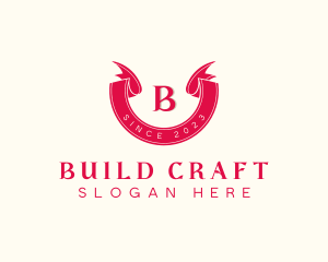 Red Ribbon Craft logo design