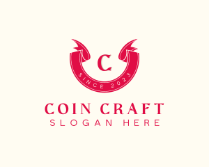 Red Ribbon Craft logo design