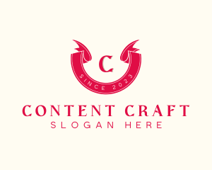 Red Ribbon Craft logo design