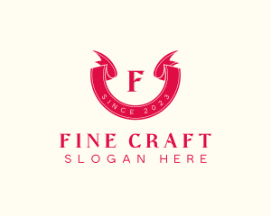 Red Ribbon Craft logo design