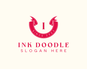 Red Ribbon Craft logo design