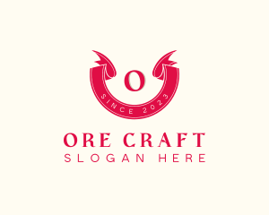 Red Ribbon Craft logo design