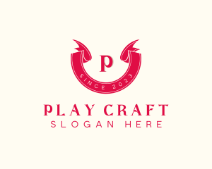 Red Ribbon Craft logo design