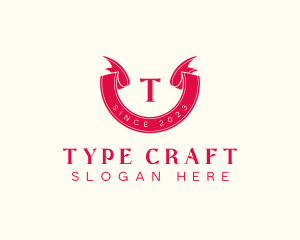 Red Ribbon Craft logo design