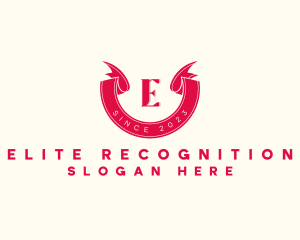 Recognition - Red Ribbon Lettermark logo design