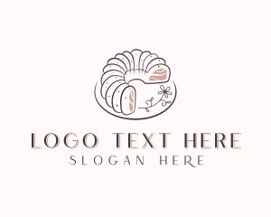 Baker - Bundt Cake Dessert logo design