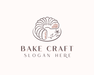 Bundt Cake Dessert logo design