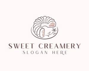 Bundt Cake Dessert logo design