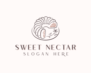 Bundt Cake Dessert logo design