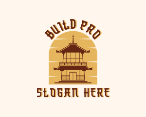 Tourist Spot - Asian Pagoda Tower logo design