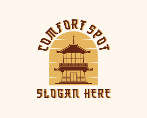 Asian Pagoda Tower logo design