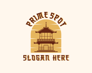 Asian Pagoda Tower logo design