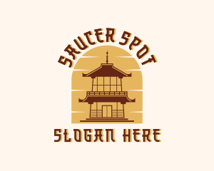 Asian Pagoda Tower logo design