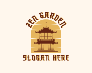 Buddhist - Asian Pagoda Tower logo design