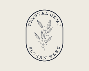 Natural Aesthetic Floral logo design