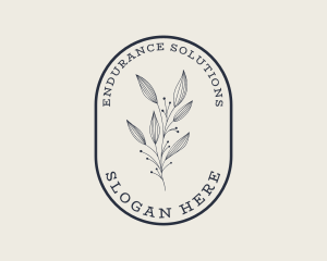 Natural Aesthetic Floral logo design