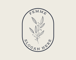 Natural Aesthetic Floral logo design