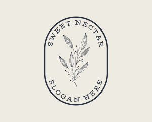 Natural Aesthetic Floral logo design