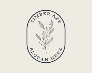 Natural Aesthetic Floral logo design